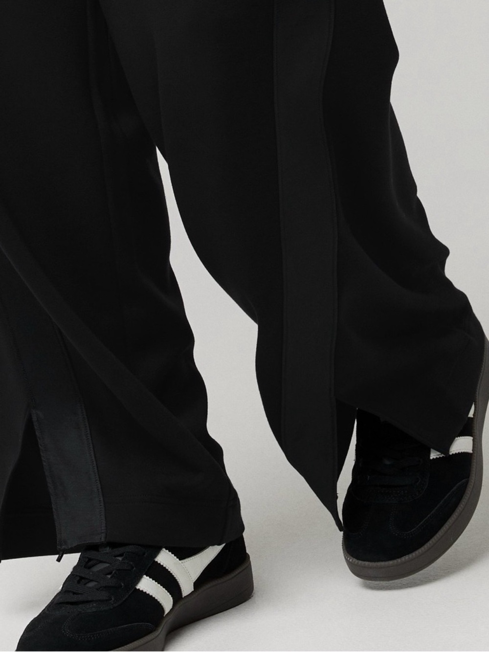 OFFLINE by Aerie ChillUp Satin Track Pants in Black Size Small - Picture 5 of 6